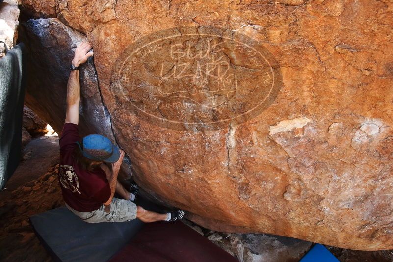 Bouldering in Hueco Tanks on 03/17/2019 with Blue Lizard Climbing and Yoga

Filename: SRM_20190317_1417490.jpg
Aperture: f/5.6
Shutter Speed: 1/200
Body: Canon EOS-1D Mark II
Lens: Canon EF 16-35mm f/2.8 L