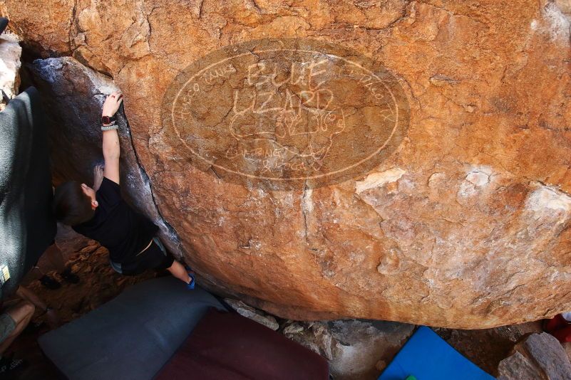 Bouldering in Hueco Tanks on 03/17/2019 with Blue Lizard Climbing and Yoga

Filename: SRM_20190317_1419080.jpg
Aperture: f/5.6
Shutter Speed: 1/200
Body: Canon EOS-1D Mark II
Lens: Canon EF 16-35mm f/2.8 L