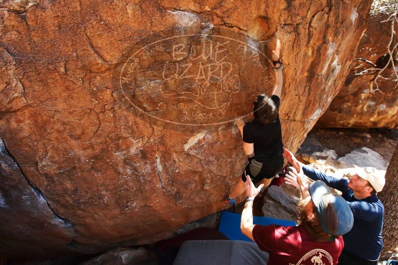 Bouldering in Hueco Tanks on 03/17/2019 with Blue Lizard Climbing and Yoga

Filename: SRM_20190317_1421400.jpg
Aperture: f/5.6
Shutter Speed: 1/250
Body: Canon EOS-1D Mark II
Lens: Canon EF 16-35mm f/2.8 L