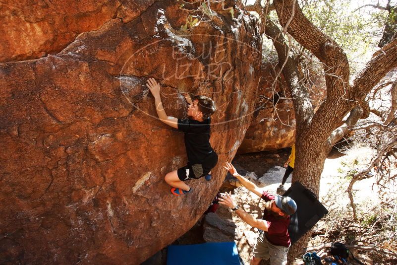 Bouldering in Hueco Tanks on 03/17/2019 with Blue Lizard Climbing and Yoga

Filename: SRM_20190317_1423540.jpg
Aperture: f/5.6
Shutter Speed: 1/400
Body: Canon EOS-1D Mark II
Lens: Canon EF 16-35mm f/2.8 L