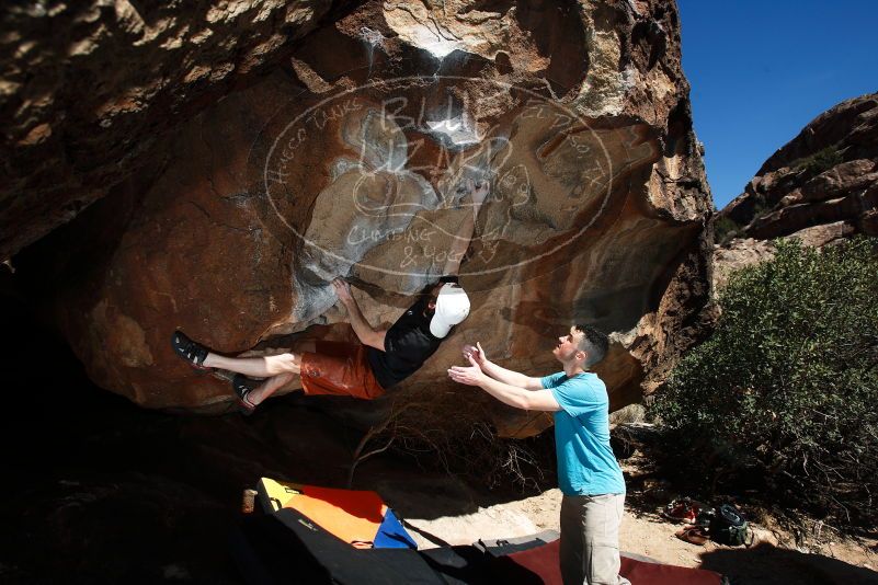 Bouldering in Hueco Tanks on 03/17/2019 with Blue Lizard Climbing and Yoga

Filename: SRM_20190317_1456260.jpg
Aperture: f/6.3
Shutter Speed: 1/250
Body: Canon EOS-1D Mark II
Lens: Canon EF 16-35mm f/2.8 L