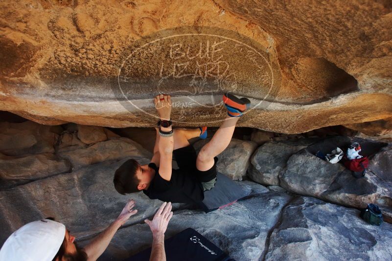 Bouldering in Hueco Tanks on 03/17/2019 with Blue Lizard Climbing and Yoga

Filename: SRM_20190317_1546570.jpg
Aperture: f/5.6
Shutter Speed: 1/250
Body: Canon EOS-1D Mark II
Lens: Canon EF 16-35mm f/2.8 L