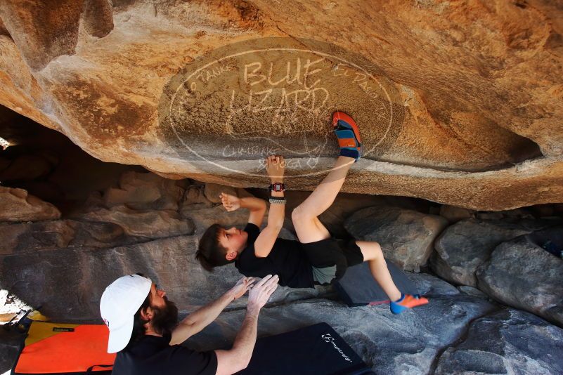 Bouldering in Hueco Tanks on 03/17/2019 with Blue Lizard Climbing and Yoga

Filename: SRM_20190317_1546590.jpg
Aperture: f/5.6
Shutter Speed: 1/250
Body: Canon EOS-1D Mark II
Lens: Canon EF 16-35mm f/2.8 L