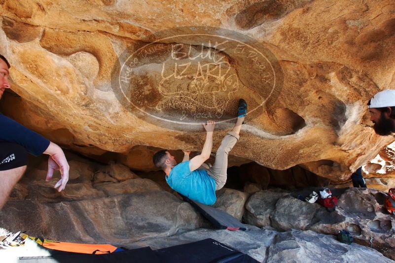 Bouldering in Hueco Tanks on 03/17/2019 with Blue Lizard Climbing and Yoga

Filename: SRM_20190317_1549550.jpg
Aperture: f/5.6
Shutter Speed: 1/250
Body: Canon EOS-1D Mark II
Lens: Canon EF 16-35mm f/2.8 L