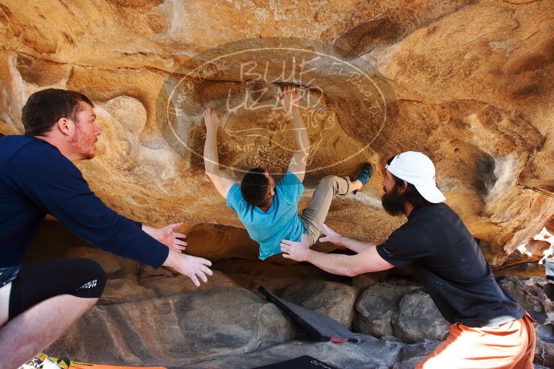 Bouldering in Hueco Tanks on 03/17/2019 with Blue Lizard Climbing and Yoga

Filename: SRM_20190317_1550040.jpg
Aperture: f/5.6
Shutter Speed: 1/250
Body: Canon EOS-1D Mark II
Lens: Canon EF 16-35mm f/2.8 L