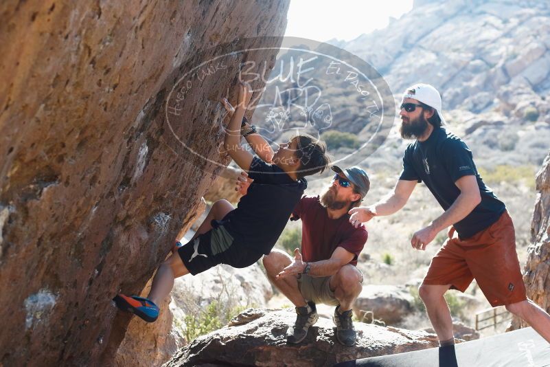 Bouldering in Hueco Tanks on 03/17/2019 with Blue Lizard Climbing and Yoga

Filename: SRM_20190317_1655030.jpg
Aperture: f/4.0
Shutter Speed: 1/320
Body: Canon EOS-1D Mark II
Lens: Canon EF 50mm f/1.8 II