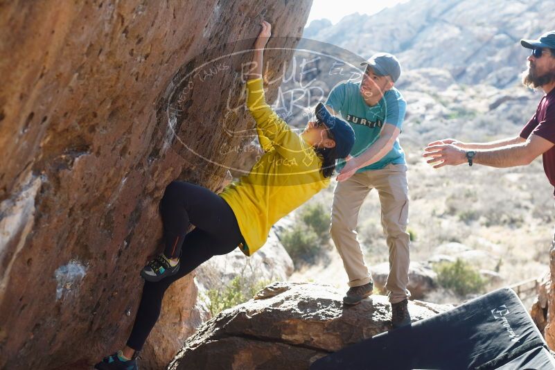 Bouldering in Hueco Tanks on 03/17/2019 with Blue Lizard Climbing and Yoga

Filename: SRM_20190317_1700460.jpg
Aperture: f/4.0
Shutter Speed: 1/320
Body: Canon EOS-1D Mark II
Lens: Canon EF 50mm f/1.8 II