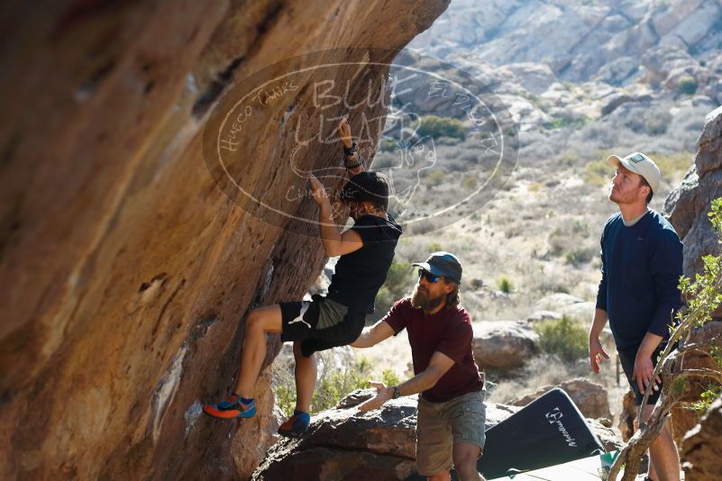 Bouldering in Hueco Tanks on 03/17/2019 with Blue Lizard Climbing and Yoga

Filename: SRM_20190317_1711170.jpg
Aperture: f/4.0
Shutter Speed: 1/250
Body: Canon EOS-1D Mark II
Lens: Canon EF 50mm f/1.8 II