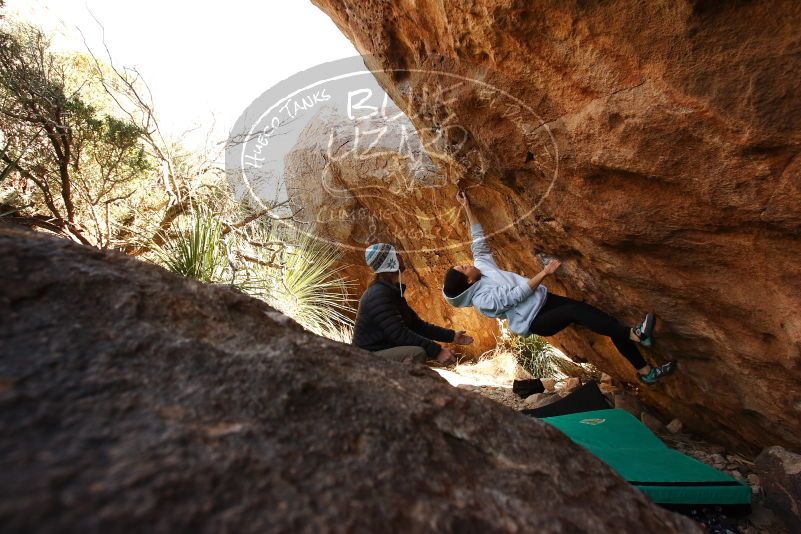 Bouldering in Hueco Tanks on 03/20/2019 with Blue Lizard Climbing and Yoga

Filename: SRM_20190320_1014150.jpg
Aperture: f/5.6
Shutter Speed: 1/250
Body: Canon EOS-1D Mark II
Lens: Canon EF 16-35mm f/2.8 L