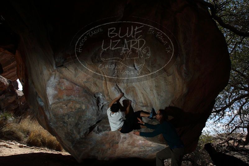 Bouldering in Hueco Tanks on 03/20/2019 with Blue Lizard Climbing and Yoga

Filename: SRM_20190320_1258590.jpg
Aperture: f/5.6
Shutter Speed: 1/250
Body: Canon EOS-1D Mark II
Lens: Canon EF 16-35mm f/2.8 L