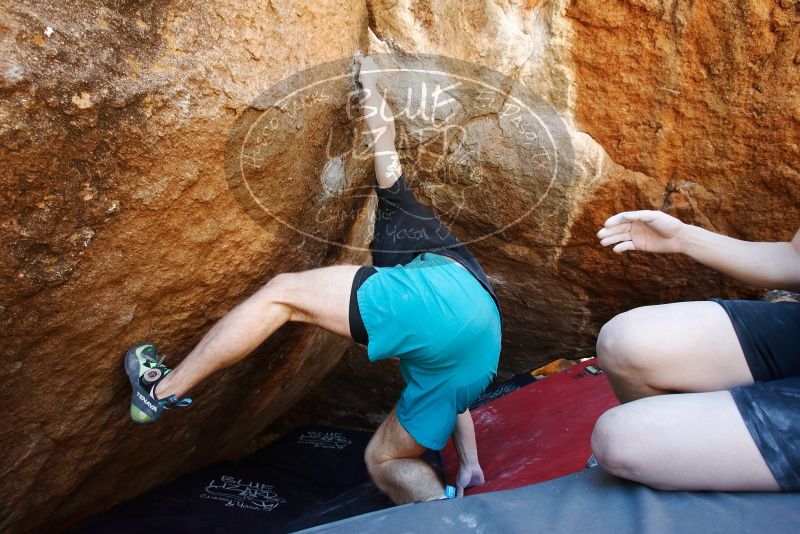 Bouldering in Hueco Tanks on 03/29/2019 with Blue Lizard Climbing and Yoga

Filename: SRM_20190329_1124500.jpg
Aperture: f/5.6
Shutter Speed: 1/200
Body: Canon EOS-1D Mark II
Lens: Canon EF 16-35mm f/2.8 L