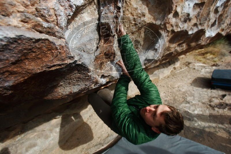 Bouldering in Hueco Tanks on 03/30/2019 with Blue Lizard Climbing and Yoga

Filename: SRM_20190330_0952480.jpg
Aperture: f/5.6
Shutter Speed: 1/400
Body: Canon EOS-1D Mark II
Lens: Canon EF 16-35mm f/2.8 L