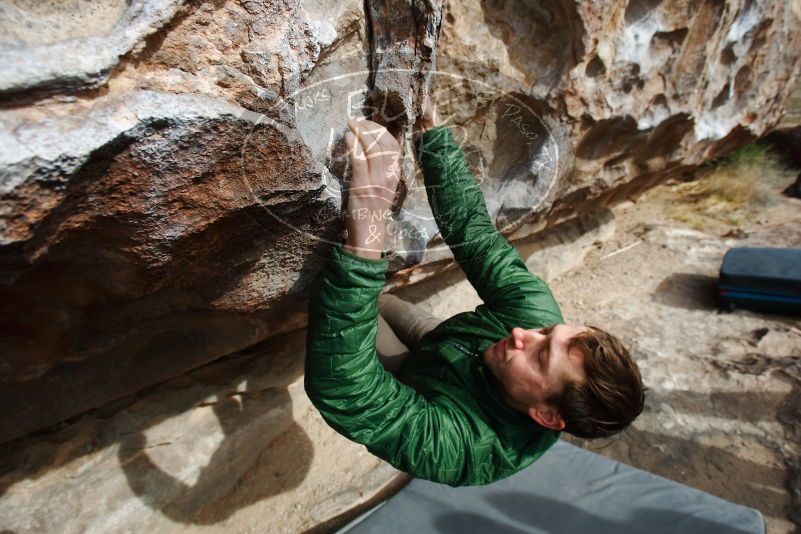 Bouldering in Hueco Tanks on 03/30/2019 with Blue Lizard Climbing and Yoga

Filename: SRM_20190330_0952481.jpg
Aperture: f/5.6
Shutter Speed: 1/320
Body: Canon EOS-1D Mark II
Lens: Canon EF 16-35mm f/2.8 L