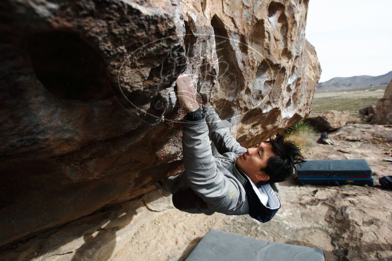 Bouldering in Hueco Tanks on 03/30/2019 with Blue Lizard Climbing and Yoga

Filename: SRM_20190330_0954590.jpg
Aperture: f/5.6
Shutter Speed: 1/320
Body: Canon EOS-1D Mark II
Lens: Canon EF 16-35mm f/2.8 L