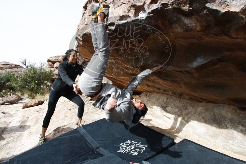 Bouldering in Hueco Tanks on 03/30/2019 with Blue Lizard Climbing and Yoga

Filename: SRM_20190330_1013111.jpg
Aperture: f/5.6
Shutter Speed: 1/250
Body: Canon EOS-1D Mark II
Lens: Canon EF 16-35mm f/2.8 L