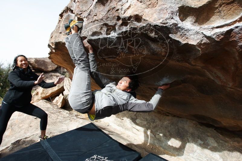 Bouldering in Hueco Tanks on 03/30/2019 with Blue Lizard Climbing and Yoga

Filename: SRM_20190330_1013150.jpg
Aperture: f/5.6
Shutter Speed: 1/320
Body: Canon EOS-1D Mark II
Lens: Canon EF 16-35mm f/2.8 L