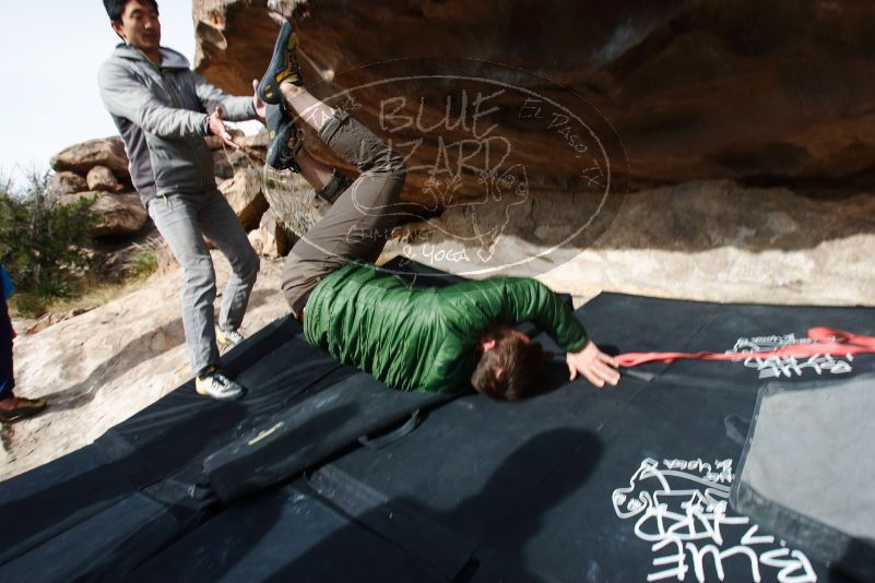 Bouldering in Hueco Tanks on 03/30/2019 with Blue Lizard Climbing and Yoga

Filename: SRM_20190330_1016290.jpg
Aperture: f/5.6
Shutter Speed: 1/400
Body: Canon EOS-1D Mark II
Lens: Canon EF 16-35mm f/2.8 L