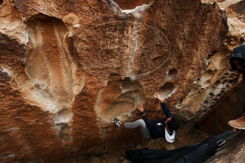 Bouldering in Hueco Tanks on 03/30/2019 with Blue Lizard Climbing and Yoga

Filename: SRM_20190330_1453390.jpg
Aperture: f/5.6
Shutter Speed: 1/250
Body: Canon EOS-1D Mark II
Lens: Canon EF 16-35mm f/2.8 L