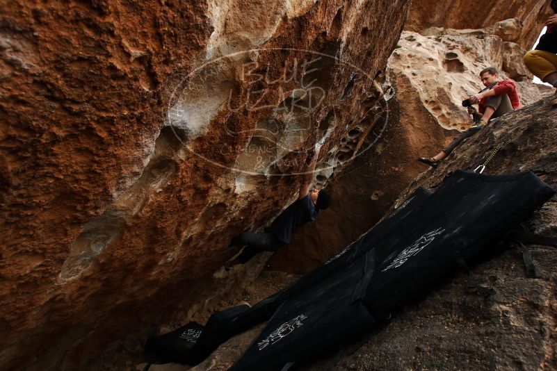 Bouldering in Hueco Tanks on 03/30/2019 with Blue Lizard Climbing and Yoga

Filename: SRM_20190330_1458420.jpg
Aperture: f/5.6
Shutter Speed: 1/250
Body: Canon EOS-1D Mark II
Lens: Canon EF 16-35mm f/2.8 L