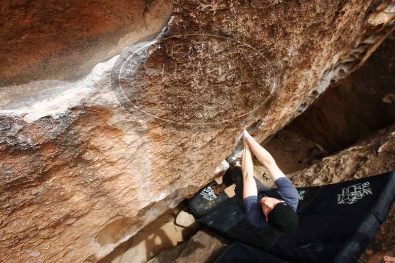 Bouldering in Hueco Tanks on 03/30/2019 with Blue Lizard Climbing and Yoga

Filename: SRM_20190330_1518020.jpg
Aperture: f/5.6
Shutter Speed: 1/250
Body: Canon EOS-1D Mark II
Lens: Canon EF 16-35mm f/2.8 L