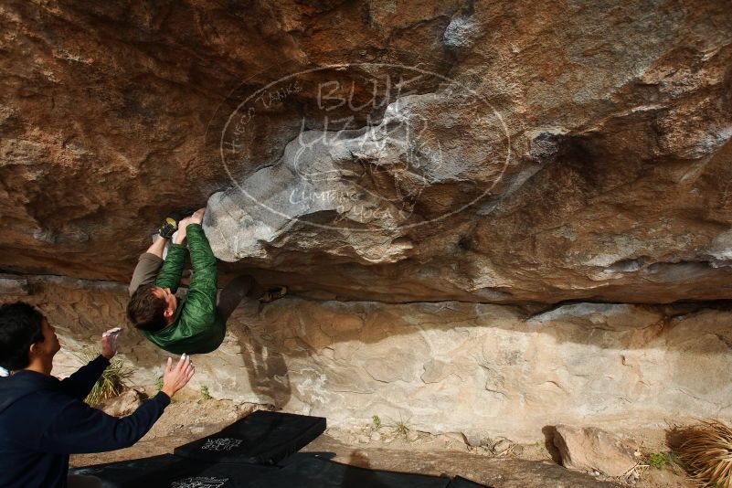 Bouldering in Hueco Tanks on 03/30/2019 with Blue Lizard Climbing and Yoga

Filename: SRM_20190330_1625510.jpg
Aperture: f/5.6
Shutter Speed: 1/400
Body: Canon EOS-1D Mark II
Lens: Canon EF 16-35mm f/2.8 L