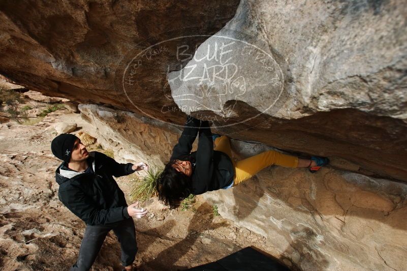 Bouldering in Hueco Tanks on 03/30/2019 with Blue Lizard Climbing and Yoga

Filename: SRM_20190330_1628180.jpg
Aperture: f/5.6
Shutter Speed: 1/320
Body: Canon EOS-1D Mark II
Lens: Canon EF 16-35mm f/2.8 L