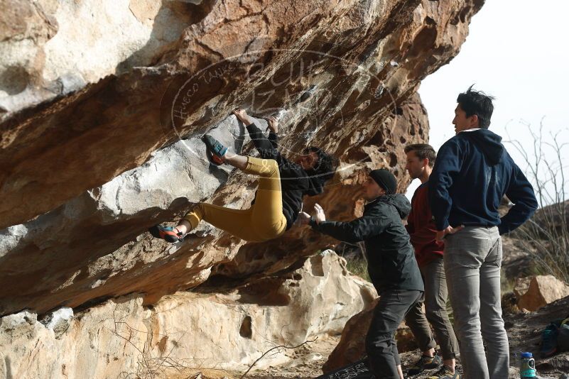 Bouldering in Hueco Tanks on 03/30/2019 with Blue Lizard Climbing and Yoga

Filename: SRM_20190330_1722190.jpg
Aperture: f/4.0
Shutter Speed: 1/400
Body: Canon EOS-1D Mark II
Lens: Canon EF 50mm f/1.8 II