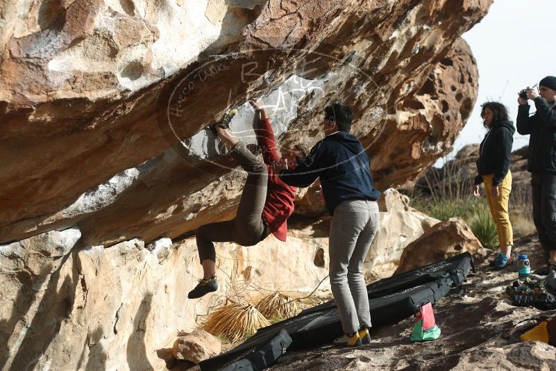 Bouldering in Hueco Tanks on 03/30/2019 with Blue Lizard Climbing and Yoga

Filename: SRM_20190330_1724440.jpg
Aperture: f/4.0
Shutter Speed: 1/400
Body: Canon EOS-1D Mark II
Lens: Canon EF 50mm f/1.8 II