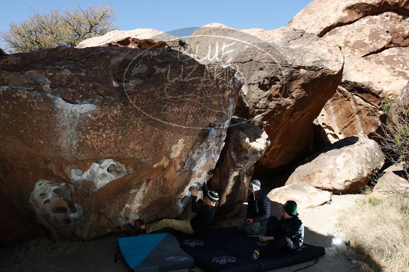 Bouldering in Hueco Tanks on 03/31/2019 with Blue Lizard Climbing and Yoga

Filename: SRM_20190331_1029210.jpg
Aperture: f/5.6
Shutter Speed: 1/250
Body: Canon EOS-1D Mark II
Lens: Canon EF 16-35mm f/2.8 L