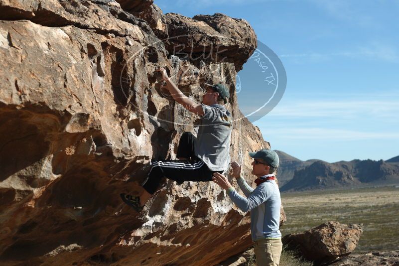 Bouldering in Hueco Tanks on 04/06/2019 with Blue Lizard Climbing and Yoga

Filename: SRM_20190406_0908580.jpg
Aperture: f/4.0
Shutter Speed: 1/640
Body: Canon EOS-1D Mark II
Lens: Canon EF 50mm f/1.8 II