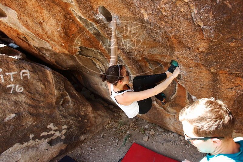 Bouldering in Hueco Tanks on 04/13/2019 with Blue Lizard Climbing and Yoga

Filename: SRM_20190413_1028120.jpg
Aperture: f/5.6
Shutter Speed: 1/200
Body: Canon EOS-1D Mark II
Lens: Canon EF 16-35mm f/2.8 L