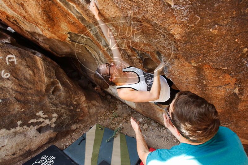 Bouldering in Hueco Tanks on 04/13/2019 with Blue Lizard Climbing and Yoga

Filename: SRM_20190413_1041590.jpg
Aperture: f/5.0
Shutter Speed: 1/250
Body: Canon EOS-1D Mark II
Lens: Canon EF 16-35mm f/2.8 L