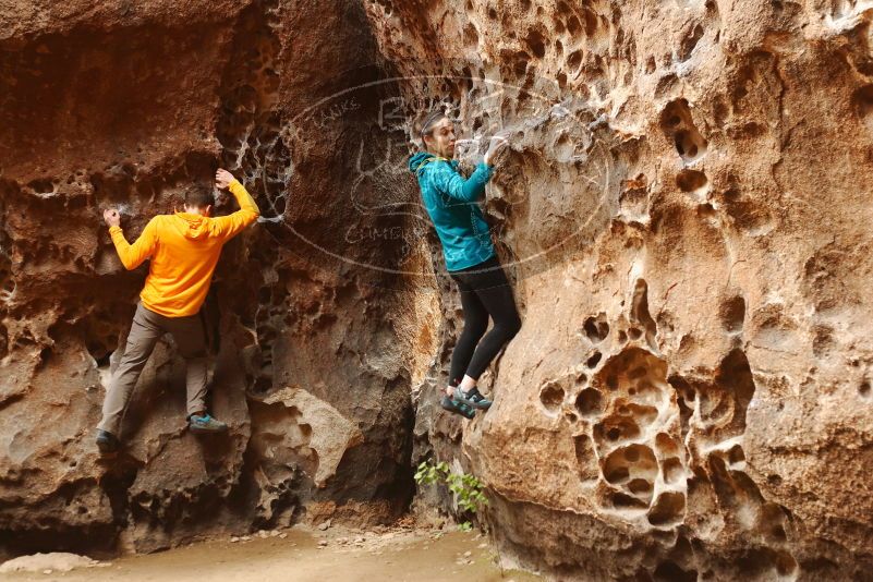 Bouldering in Hueco Tanks on 04/13/2019 with Blue Lizard Climbing and Yoga

Filename: SRM_20190413_1542180.jpg
Aperture: f/3.5
Shutter Speed: 1/125
Body: Canon EOS-1D Mark II
Lens: Canon EF 50mm f/1.8 II