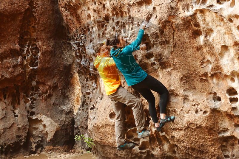 Bouldering in Hueco Tanks on 04/13/2019 with Blue Lizard Climbing and Yoga

Filename: SRM_20190413_1543020.jpg
Aperture: f/3.5
Shutter Speed: 1/100
Body: Canon EOS-1D Mark II
Lens: Canon EF 50mm f/1.8 II