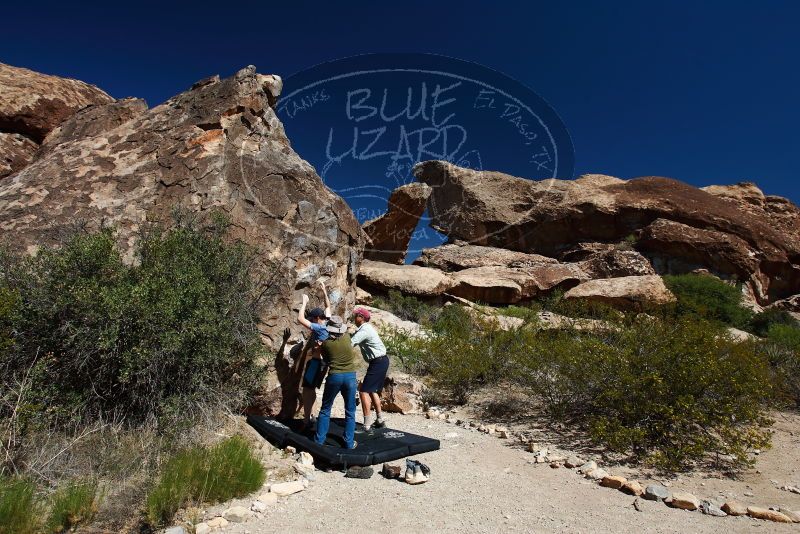 Bouldering in Hueco Tanks on 04/26/2019 with Blue Lizard Climbing and Yoga

Filename: SRM_20190426_1026040.jpg
Aperture: f/5.6
Shutter Speed: 1/250
Body: Canon EOS-1D Mark II
Lens: Canon EF 16-35mm f/2.8 L