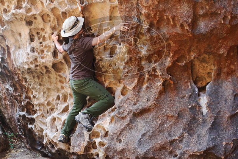 Bouldering in Hueco Tanks on 04/26/2019 with Blue Lizard Climbing and Yoga

Filename: SRM_20190426_1221160.jpg
Aperture: f/3.2
Shutter Speed: 1/125
Body: Canon EOS-1D Mark II
Lens: Canon EF 50mm f/1.8 II