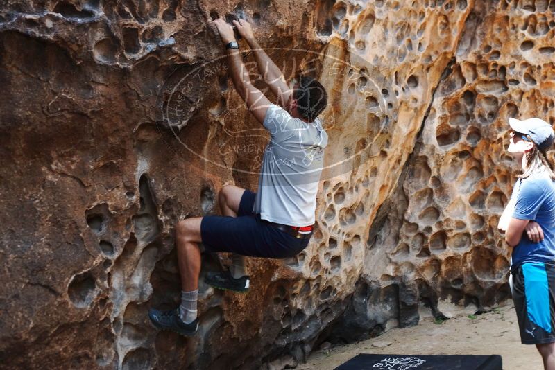 Bouldering in Hueco Tanks on 04/26/2019 with Blue Lizard Climbing and Yoga

Filename: SRM_20190426_1227080.jpg
Aperture: f/4.0
Shutter Speed: 1/80
Body: Canon EOS-1D Mark II
Lens: Canon EF 50mm f/1.8 II