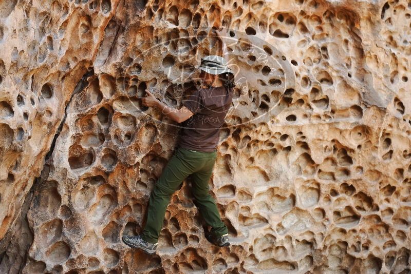 Bouldering in Hueco Tanks on 04/26/2019 with Blue Lizard Climbing and Yoga

Filename: SRM_20190426_1319170.jpg
Aperture: f/4.0
Shutter Speed: 1/125
Body: Canon EOS-1D Mark II
Lens: Canon EF 50mm f/1.8 II