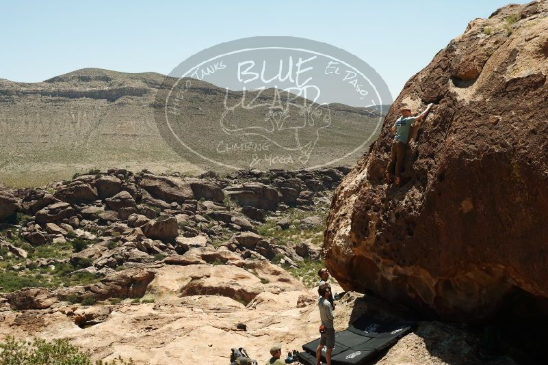 Bouldering in Hueco Tanks on 06/15/2019 with Blue Lizard Climbing and Yoga

Filename: SRM_20190615_1210330.jpg
Aperture: f/5.6
Shutter Speed: 1/640
Body: Canon EOS-1D Mark II
Lens: Canon EF 50mm f/1.8 II