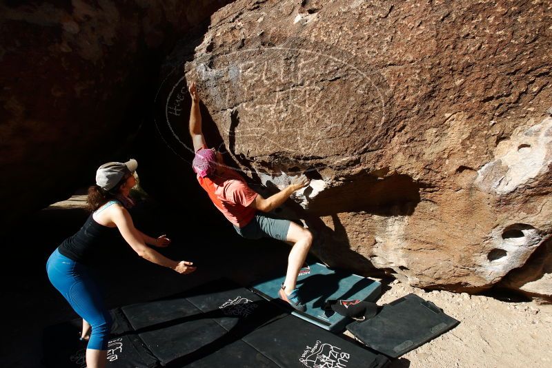 Bouldering in Hueco Tanks on 06/23/2019 with Blue Lizard Climbing and Yoga

Filename: SRM_20190623_0818231.jpg
Aperture: f/5.6
Shutter Speed: 1/320
Body: Canon EOS-1D Mark II
Lens: Canon EF 16-35mm f/2.8 L