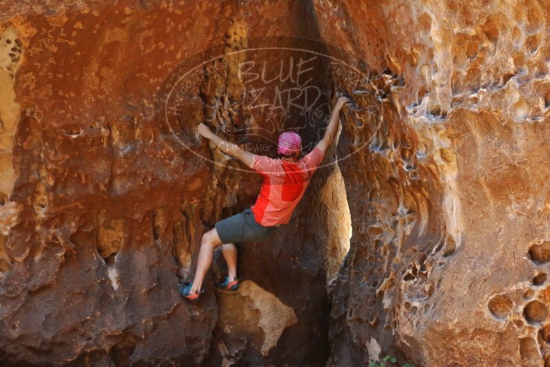 Bouldering in Hueco Tanks on 06/23/2019 with Blue Lizard Climbing and Yoga

Filename: SRM_20190623_1308540.jpg
Aperture: f/3.2
Shutter Speed: 1/125
Body: Canon EOS-1D Mark II
Lens: Canon EF 50mm f/1.8 II