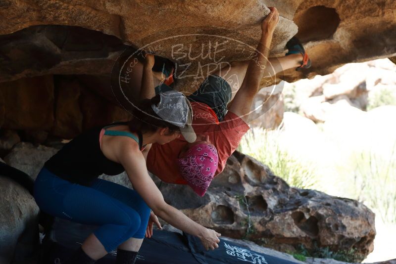 Bouldering in Hueco Tanks on 06/23/2019 with Blue Lizard Climbing and Yoga

Filename: SRM_20190623_1457350.jpg
Aperture: f/4.0
Shutter Speed: 1/640
Body: Canon EOS-1D Mark II
Lens: Canon EF 50mm f/1.8 II