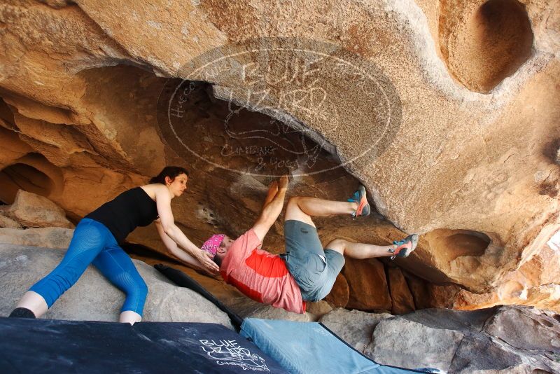 Bouldering in Hueco Tanks on 06/23/2019 with Blue Lizard Climbing and Yoga

Filename: SRM_20190623_1502170.jpg
Aperture: f/5.0
Shutter Speed: 1/200
Body: Canon EOS-1D Mark II
Lens: Canon EF 16-35mm f/2.8 L