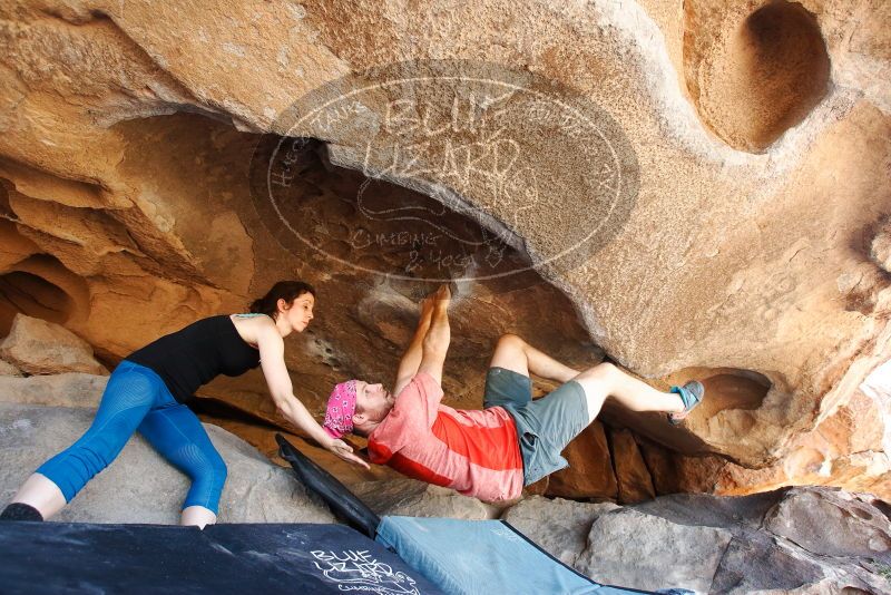 Bouldering in Hueco Tanks on 06/23/2019 with Blue Lizard Climbing and Yoga

Filename: SRM_20190623_1502190.jpg
Aperture: f/5.0
Shutter Speed: 1/200
Body: Canon EOS-1D Mark II
Lens: Canon EF 16-35mm f/2.8 L