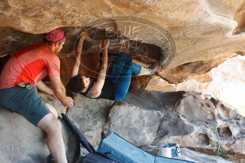 Bouldering in Hueco Tanks on 06/23/2019 with Blue Lizard Climbing and Yoga

Filename: SRM_20190623_1511460.jpg
Aperture: f/4.0
Shutter Speed: 1/200
Body: Canon EOS-1D Mark II
Lens: Canon EF 50mm f/1.8 II