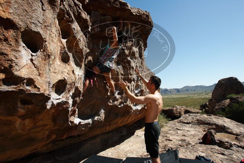 Bouldering in Hueco Tanks on 06/28/2019 with Blue Lizard Climbing and Yoga

Filename: SRM_20190628_1001010.jpg
Aperture: f/6.3
Shutter Speed: 1/500
Body: Canon EOS-1D Mark II
Lens: Canon EF 16-35mm f/2.8 L