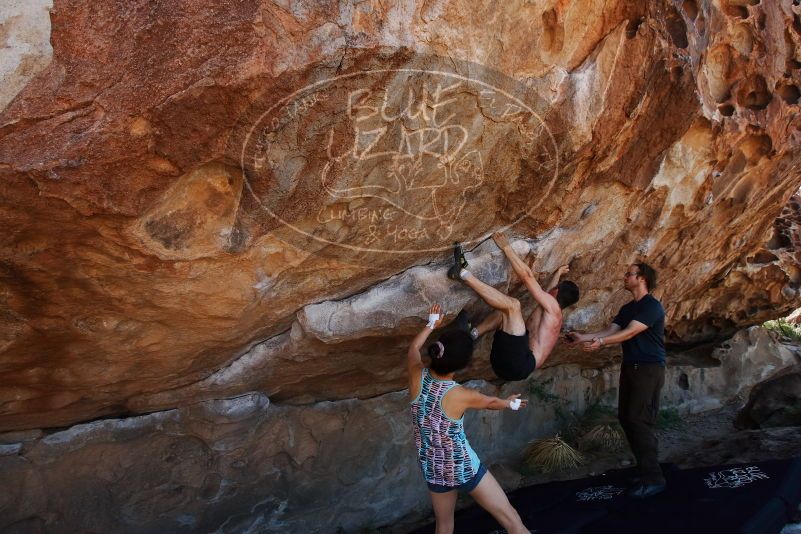 Bouldering in Hueco Tanks on 06/28/2019 with Blue Lizard Climbing and Yoga

Filename: SRM_20190628_1101490.jpg
Aperture: f/5.6
Shutter Speed: 1/640
Body: Canon EOS-1D Mark II
Lens: Canon EF 16-35mm f/2.8 L