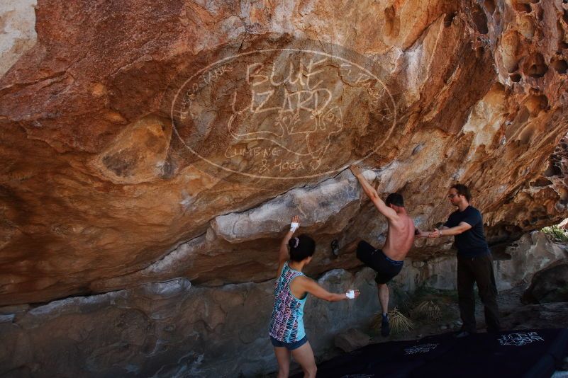 Bouldering in Hueco Tanks on 06/28/2019 with Blue Lizard Climbing and Yoga

Filename: SRM_20190628_1103010.jpg
Aperture: f/5.6
Shutter Speed: 1/640
Body: Canon EOS-1D Mark II
Lens: Canon EF 16-35mm f/2.8 L