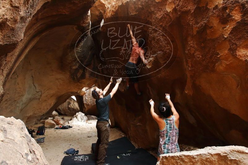 Bouldering in Hueco Tanks on 06/28/2019 with Blue Lizard Climbing and Yoga

Filename: SRM_20190628_1721570.jpg
Aperture: f/5.0
Shutter Speed: 1/160
Body: Canon EOS-1D Mark II
Lens: Canon EF 16-35mm f/2.8 L