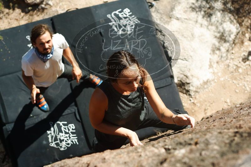 Bouldering in Hueco Tanks on 08/02/2019 with Blue Lizard Climbing and Yoga

Filename: SRM_20190802_1011360.jpg
Aperture: f/4.0
Shutter Speed: 1/800
Body: Canon EOS-1D Mark II
Lens: Canon EF 50mm f/1.8 II